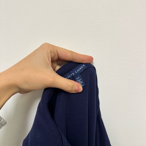 Ralph Lauren Dark Blue Button Down Polo Shirt - Picture 7 of 8